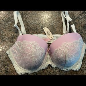 Victoria Secret Dream Angels Bra 36D Pk & Cm Lace